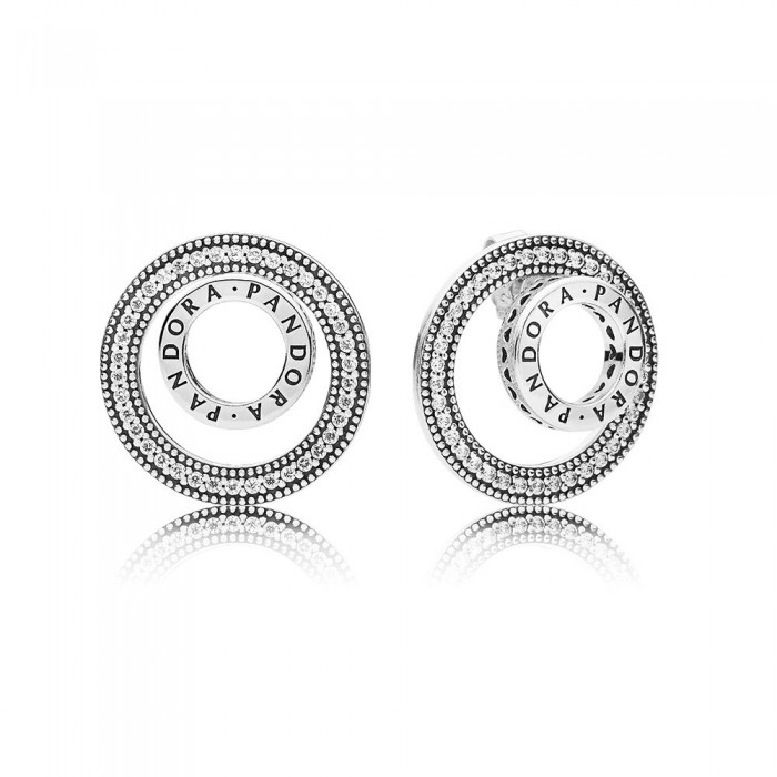 Pandora Earring Forever Signature Clear CZ