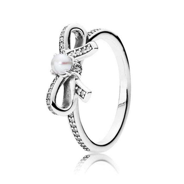 Pandora Ring Delicate Sentiments Pearl Bow Bows