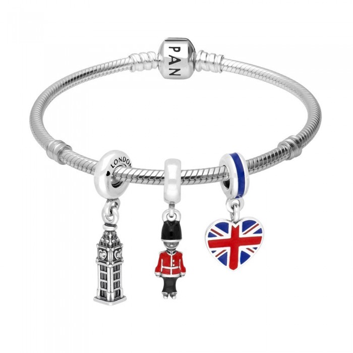 Pandora Bracelet Best Of British Travel Complete