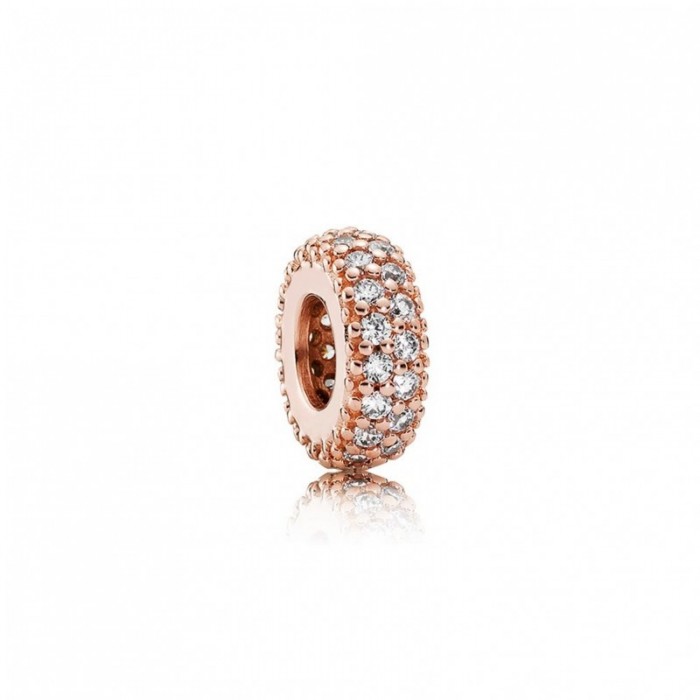 Pandora Charm Inspiration Within Spacer Rose Clear CZ