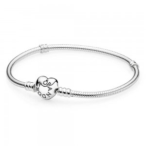 Pandora Bracelet Opulent Heart Love Complete CZ Silver
