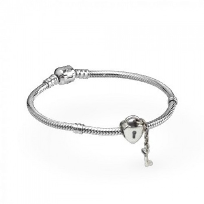 Pandora Bracelet Secret Lover Keys Complete Silver