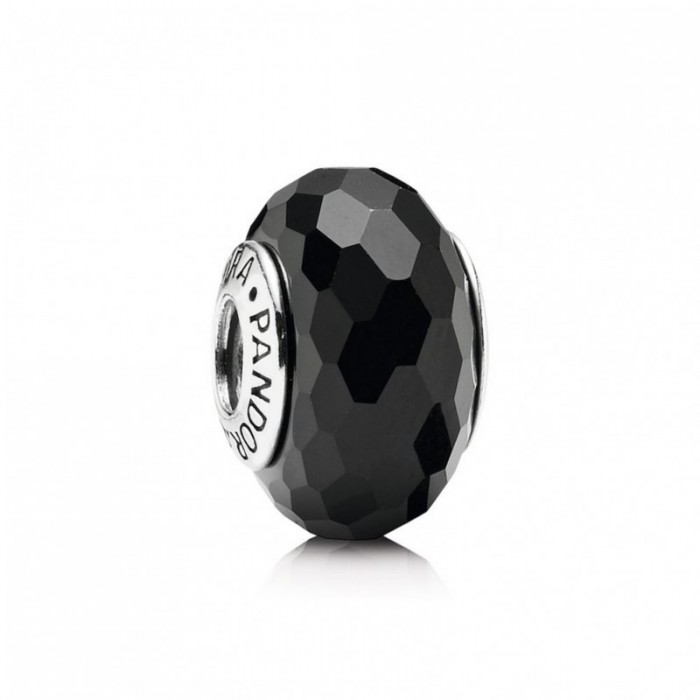 Pandora Charm Fascinating Black Murano Glass
