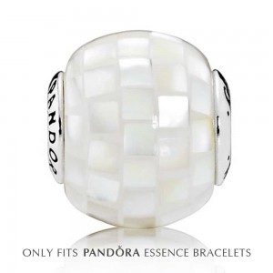 Pandora Charm Mosaic Pave CZ Mother Of Pearl