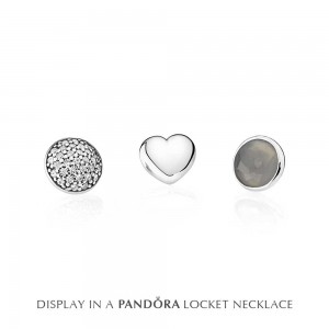 Pandora Necklace Silver June Petite Memories Birthstone Locket Silver
