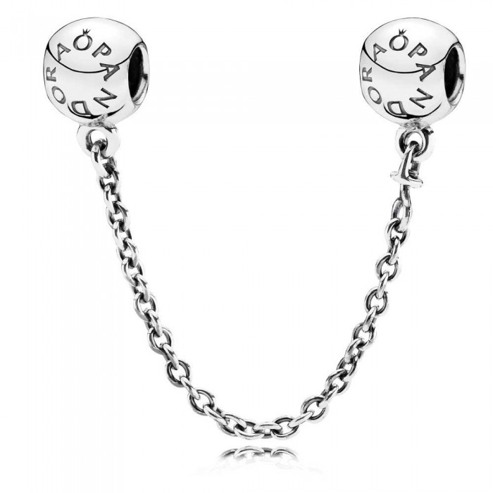 Pandora Safety Chains Logo 925 Silver